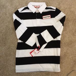 Hunter 4 Target Boys' Long Sleeve Rugby Polo Shirt